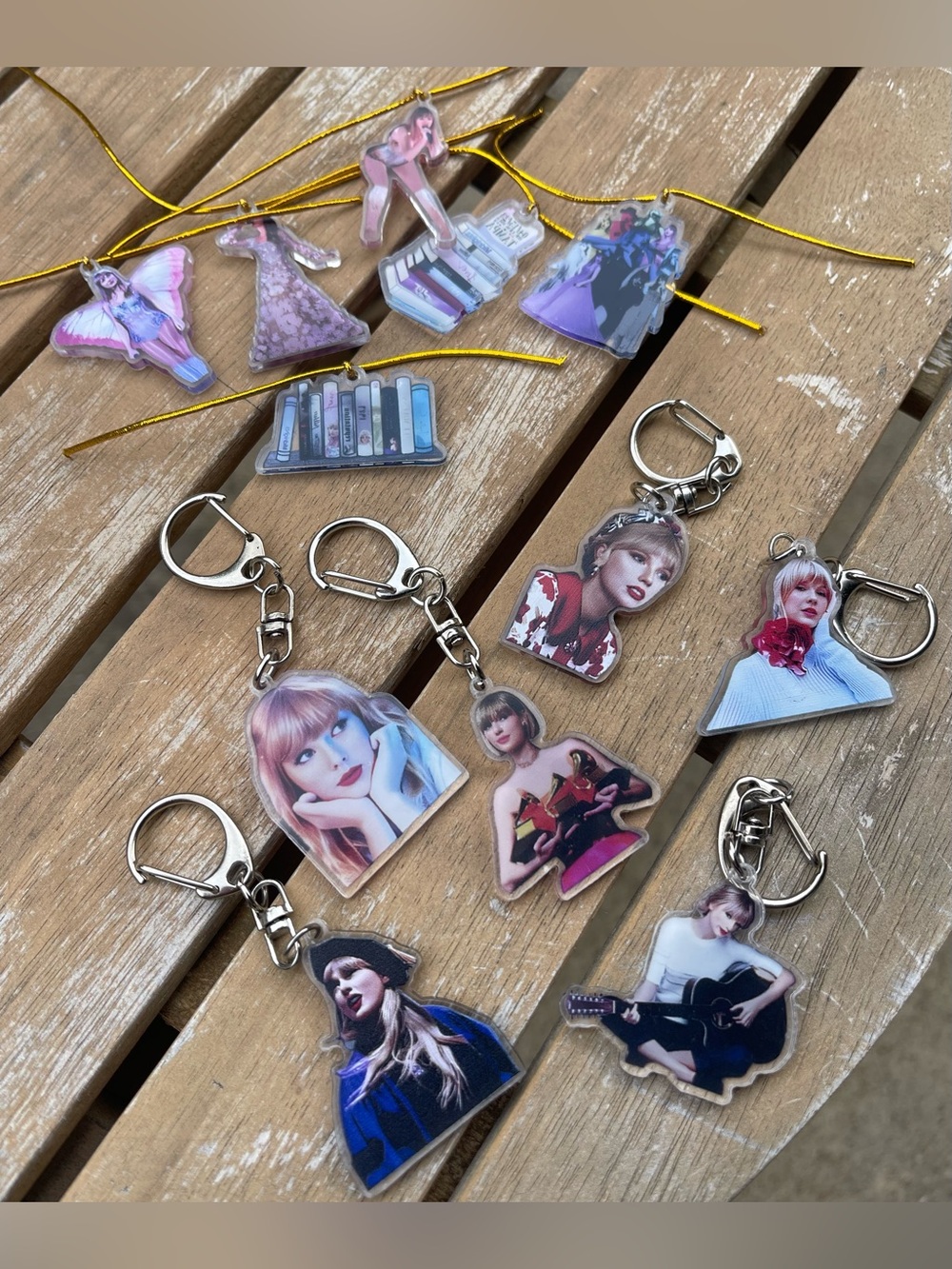Taylor Swift The Eras Tour Acrylic Mini Keychains & Ornaments - Multi-Item Lot